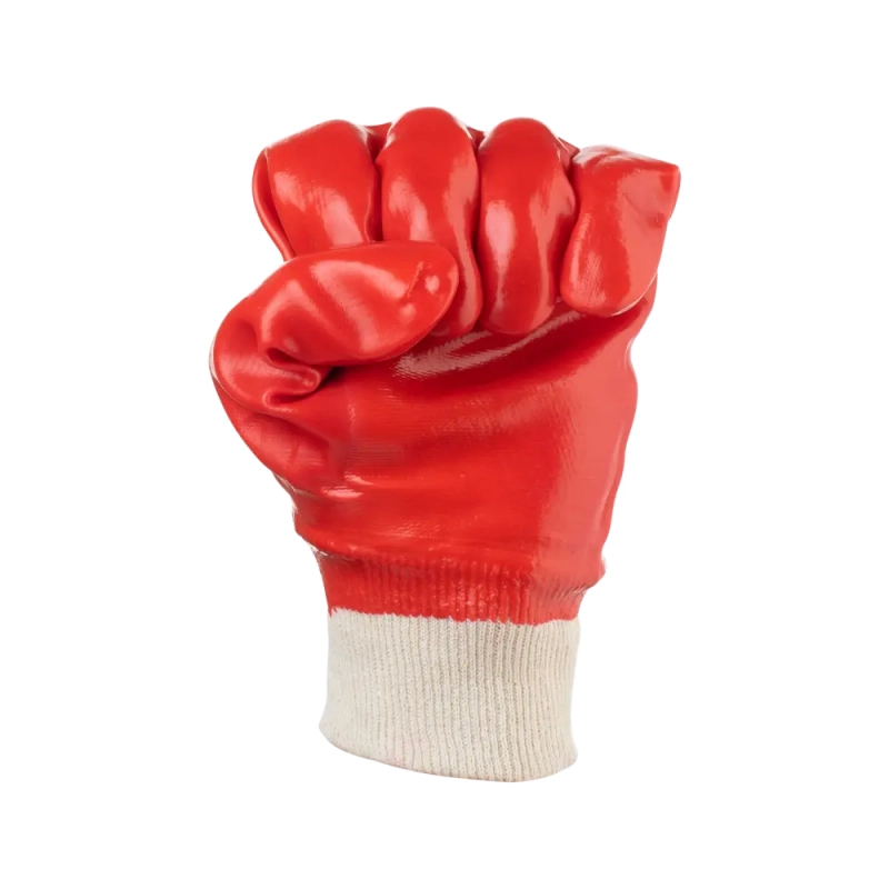 Перчатки облитые ПВХ, Гранат (красные МБС, подкладка Интерлок) Перчатки облитые ПВХ, Гранат (красные МБС, подкладка Интерлок)