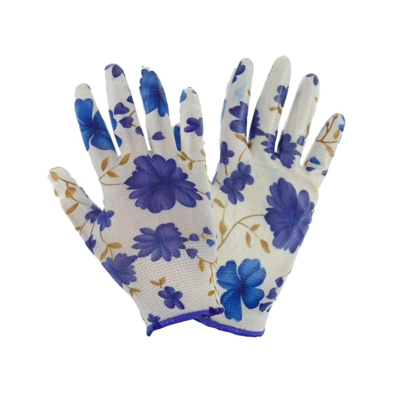 Перчатки нейлоновые с нитрилом садовые 1422 Перчатки нейлоновые с нитрилом садовые 1422