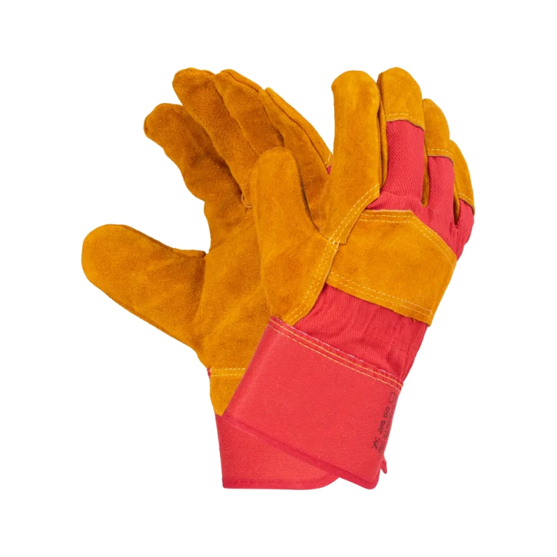 Перчатки спилковые комбинированные, 0112-11 RU