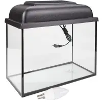 Аквариум Голд Фиш Прямоугольный 15 литров с крышкой и диодной лампой