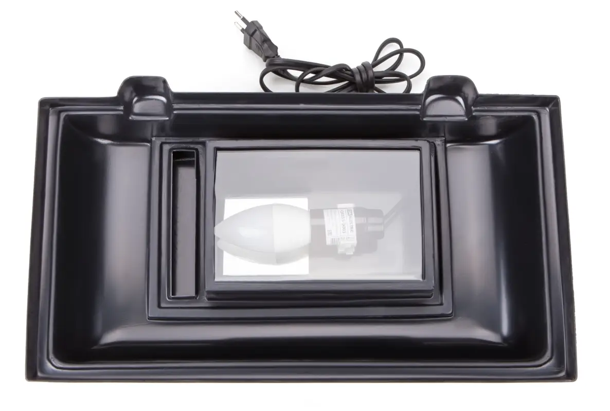 Аквариум Голд Фиш Прямоугольный 20 литров с крышкой и диодной лампой